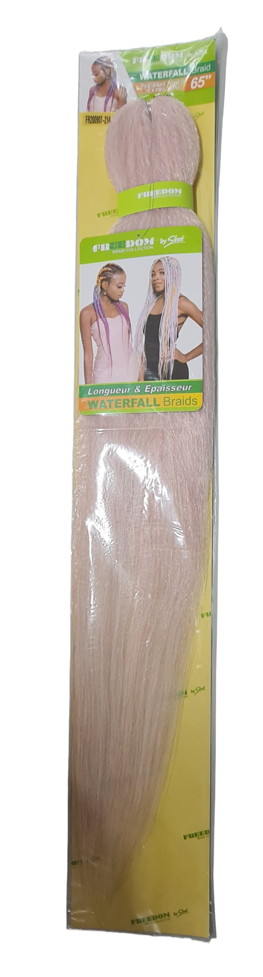 sleek waterfall braid 65"